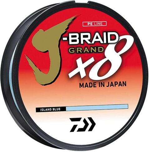 Daiwa JBGD8U15-150GL J-Braid X8 Grand Braided Line, 150 Yards, 15 Lbs Tested, .007" Diameter, Light Gray in Saudi Arabia