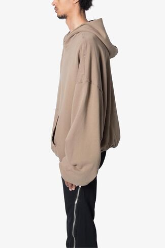 MNML الرجال المبطنون الفضفاضة 3/4 ZIP Hoodie in Saudi Arabia
