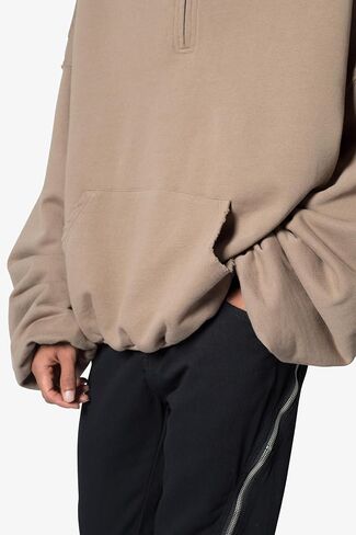 MNML الرجال المبطنون الفضفاضة 3/4 ZIP Hoodie in Saudi Arabia