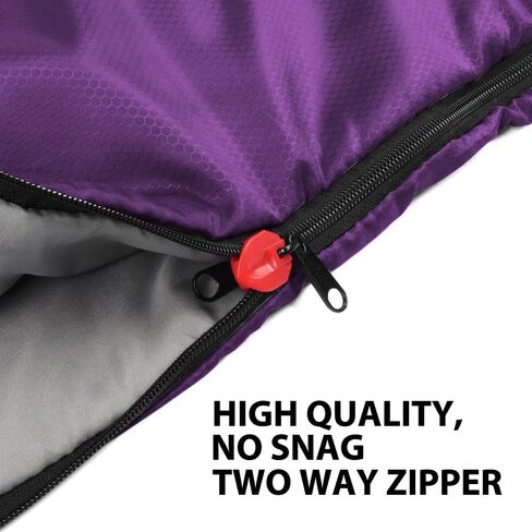 Gold Armour Sleeping Bags for Adults Cold Weather & Warm - Backpacking Camping Sleeping Bag for Kids 10-12, Girls, Boys - Lightweight Compact Camping Essentials Gear Accessories, Right Zipper in Kuwait