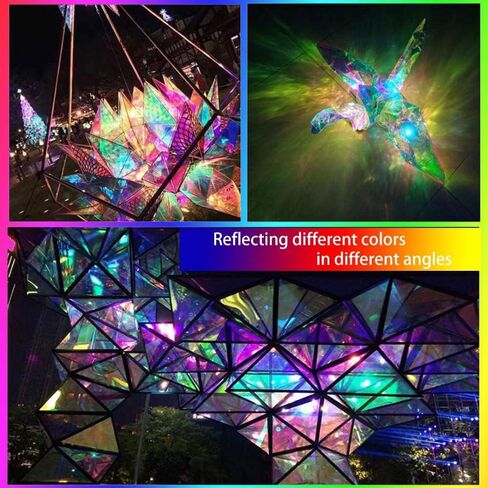 صورة ثلاثية الأبعاد مزخرفة القزحية النافذة القزحية فيلم لاصق فيلم CHRAMELEON RAINBOWER in Kuwait
