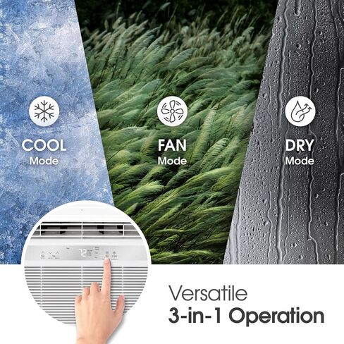 LG 12000 BTU Window Air Conditioners [2023 New] Remote Control WiFi App Ultra-Quite Washable Filter Cools 550Sq.Ft for Medium & Large Room AC Unit air conditioner Easy Install White LW1217ERSM1 in Saudi Arabia