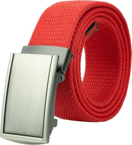 Gelante Canvas Belt, Heavy Duty Cotton Webbing Strap for Work and Casual 2037A in Saudi Arabia