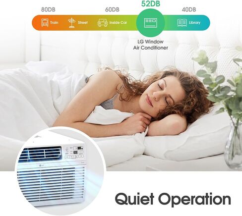 LG 12000 BTU Window Air Conditioners [2023 New] Remote Control WiFi App Ultra-Quite Washable Filter Cools 550Sq.Ft for Medium & Large Room AC Unit air conditioner Easy Install White LW1217ERSM1 in Kuwait