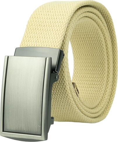Gelante Canvas Belt, Heavy Duty Cotton Webbing Strap for Work and Casual 2037A in Saudi Arabia