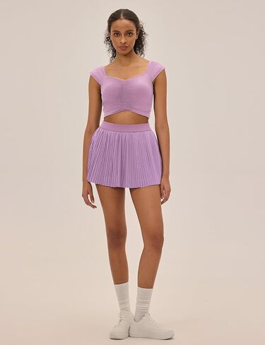 Pleated Tennis Skirts for Women with Pockets Shorts High Waisted Athletic Skorts for Golf Running Workout in Kuwait