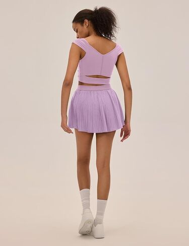 Pleated Tennis Skirts for Women with Pockets Shorts High Waisted Athletic Skorts for Golf Running Workout in Kuwait