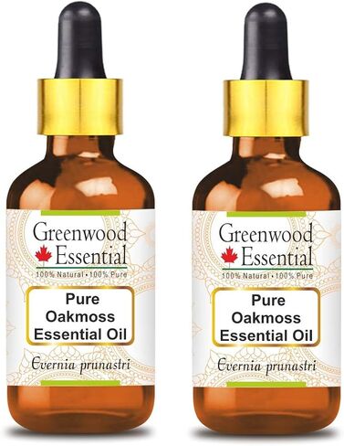 Pure Oakmoss Essential Oil (Evernia prunastri) with Glass Dropper Steam Distilled 15ml (0.50 oz) in Saudi Arabia