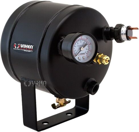 Vixen Horns 0.5 Gallon (2 Liter) Train/Air Horn Tank with 150 PSI Compressor Onboard System/Kit 12V VXO8805 in Saudi Arabia
