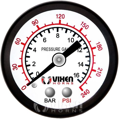 Vixen Horns 0.5 Gallon (2 Liter) Train/Air Horn Tank with 150 PSI Compressor Onboard System/Kit 12V VXO8805 in Saudi Arabia
