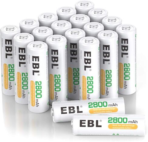 EBL Pack of 8 AA Batteries 2800mAh High Capacity Precharged Ni-MH AA Rechargeable Batteries in Saudi Arabia