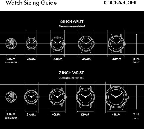 Coach Charter Men's Quartz Chronograph Watch, Stainless Steel Bracelet - Water-Resistant to 3ATM, Modern Minimalist - Gift for Him, 44.5mm in Kuwait