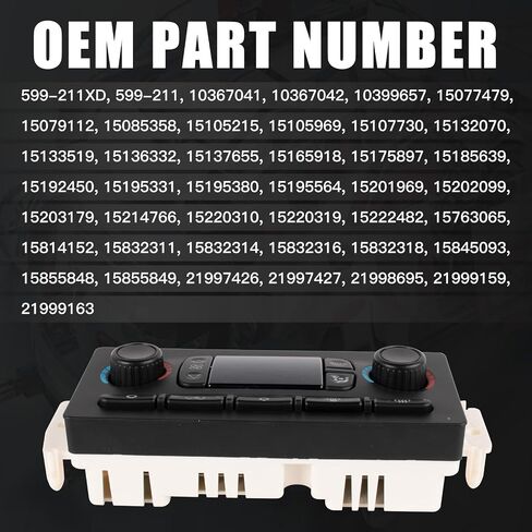 599-211XD Climate Control Module A/C Heater Compatible with Buick Rainier Cadillac Escalade Chevrolet Avalanche Silverado 1500 2500 3500 Suburban Tahoe Trailblazer GMC Yukon Sierra Envoy in Saudi Arabia