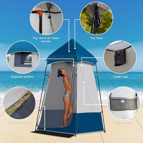 Leader Accessories Shower Tent Changing Room Privacy Toilet Tent Portable Camping Shelters in Kuwait