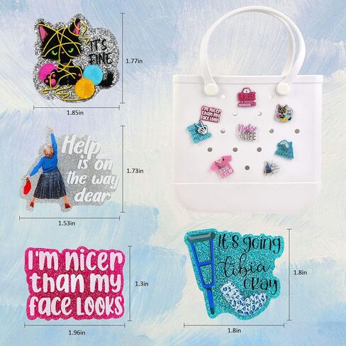 Nurse Charms compatible for Bogg Bags Accessories Decoration fits for Simply Southern Beach Totes in Kuwait