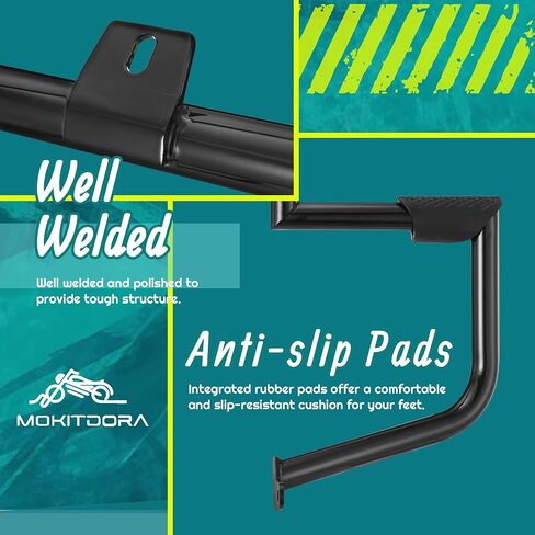 MoKitDora Softail Engine Guard Highway Muscle Crash Freeway Z Bar 1.25" Fat for Harley Softail 2000-2017 FL Heritage Classic Deluxe Fat Boy Models, Black in Saudi Arabia