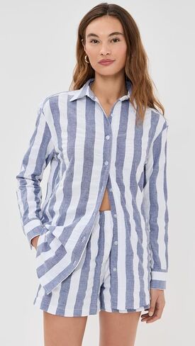 LE BOP Women's Cecillia Button Down in Saudi Arabia