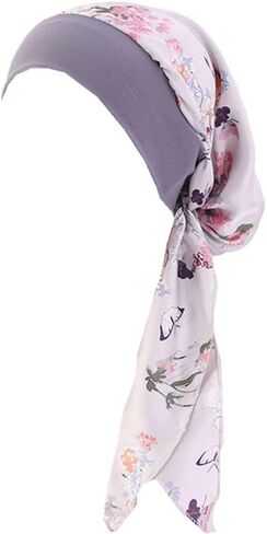 Pre Tied Chemo Head Scarf for Women Cancer Slip On Bandana headwrap Turban headwear Hair Cover in Kuwait