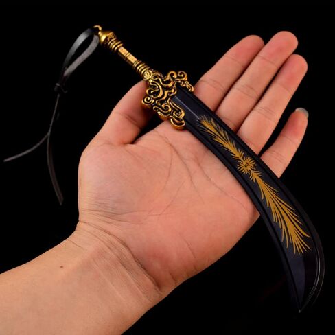 Game Elden Ring Dark Moon Greatsword Models 11.8-Inch Medieval Fantasy Claymore Sword Hand-Painted Sculpture Collectible Figurine for Gaming Display, Warrior Desk Decor & Dark-Themed Gift in Saudi Arabia