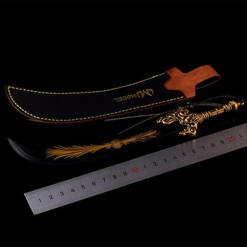 Game Elden Ring Dark Moon Greatsword Models 11.8-Inch Medieval Fantasy Claymore Sword Hand-Painted Sculpture Collectible Figurine for Gaming Display, Warrior Desk Decor & Dark-Themed Gift in Saudi Arabia
