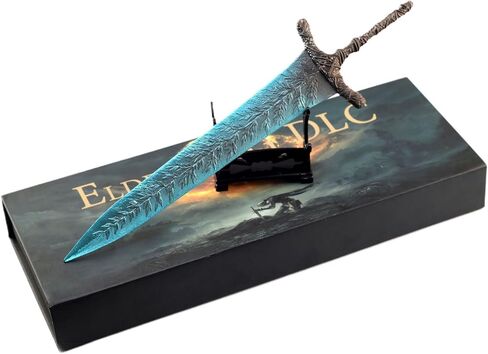 Game Elden Ring Dark Moon Greatsword Models 11.8-Inch Medieval Fantasy Claymore Sword Hand-Painted Sculpture Collectible Figurine for Gaming Display, Warrior Desk Decor & Dark-Themed Gift in Saudi Arabia