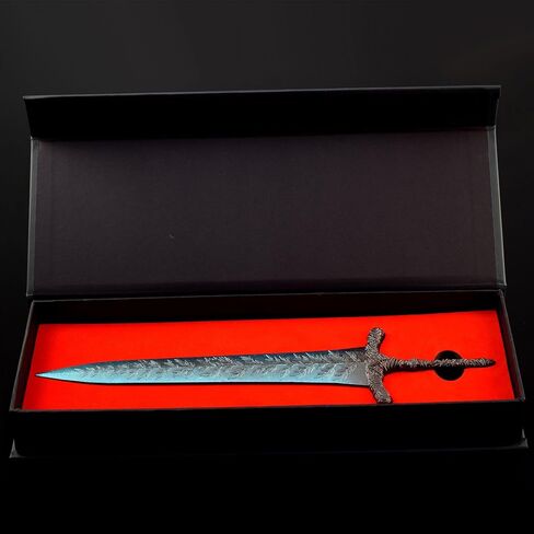 Game Elden Ring Dark Moon Greatsword Models 11.8-Inch Medieval Fantasy Claymore Sword Hand-Painted Sculpture Collectible Figurine for Gaming Display, Warrior Desk Decor & Dark-Themed Gift in Saudi Arabia