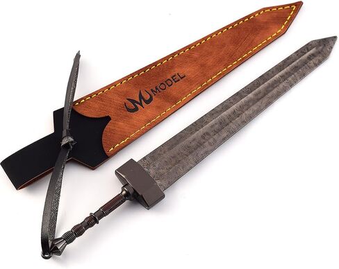 Game Elden Ring Dark Moon Greatsword Models 11.8-Inch Medieval Fantasy Claymore Sword Hand-Painted Sculpture Collectible Figurine for Gaming Display, Warrior Desk Decor & Dark-Themed Gift in Saudi Arabia