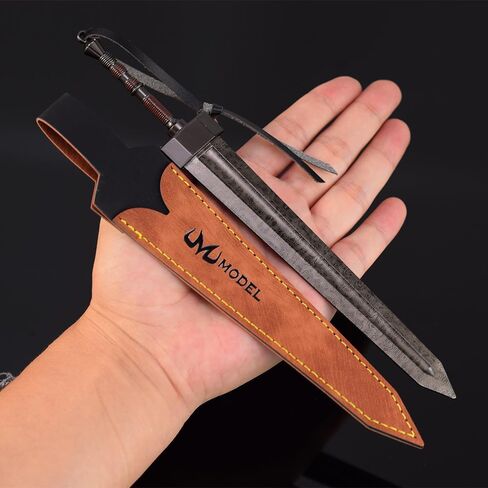 Game Elden Ring Dark Moon Greatsword Models 11.8-Inch Medieval Fantasy Claymore Sword Hand-Painted Sculpture Collectible Figurine for Gaming Display, Warrior Desk Decor & Dark-Themed Gift in Saudi Arabia