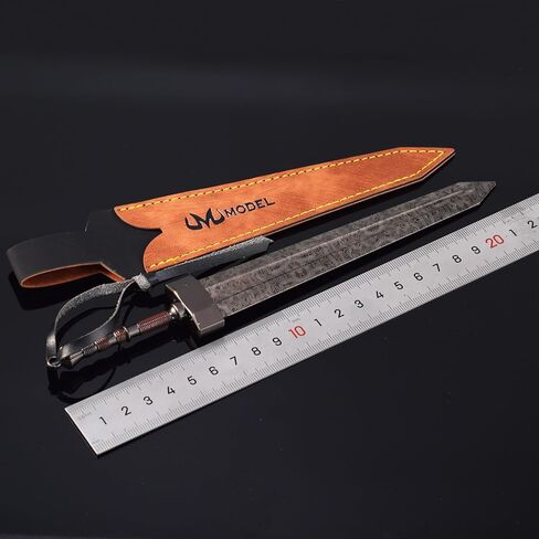 Game Elden Ring Dark Moon Greatsword Models 11.8-Inch Medieval Fantasy Claymore Sword Hand-Painted Sculpture Collectible Figurine for Gaming Display, Warrior Desk Decor & Dark-Themed Gift in Saudi Arabia