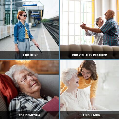Talking Watch for Visually Impaired and Seniors, Large Numbers, Voice Speak Watch for Blind and Elderly, with Clear American Accent in Kuwait