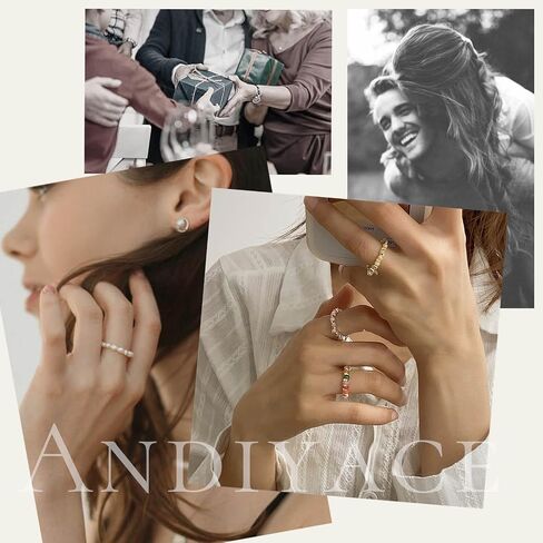 Layered Pearl Knuckle Ring Silver Open Finger Ring Jewelry for Women in Saudi Arabia