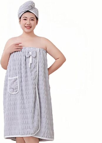 Greus Women's Plus Size Bath Presel Dress سريع الجاف الجاف الجاف من الخيزران in Kuwait