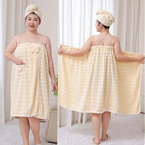 Greus Women's Plus Size Bath Presel Dress سريع الجاف الجاف الجاف من الخيزران in Saudi Arabia