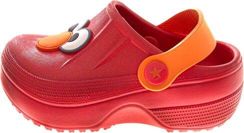 Sesame Street Clog Sandals with Backstrap - Closed Toe Slides for Kids Girls and Boys - Sesame Sandal Slip-On Clogs Water Resistant (Sizes: 3-4 Infant/ 5-10 Toddler / 11-12 Little Kid) in Saudi Arabia