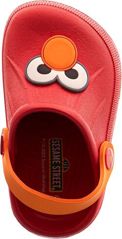 Sesame Street Clog Sandals with Backstrap - Closed Toe Slides for Kids Girls and Boys - Sesame Sandal Slip-On Clogs Water Resistant (Sizes: 3-4 Infant/ 5-10 Toddler / 11-12 Little Kid) in Saudi Arabia