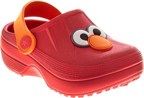 Sesame Street Clog Sandals with Backstrap - Closed Toe Slides for Kids Girls and Boys - Sesame Sandal Slip-On Clogs Water Resistant (Sizes: 3-4 Infant/ 5-10 Toddler / 11-12 Little Kid) in Saudi Arabia