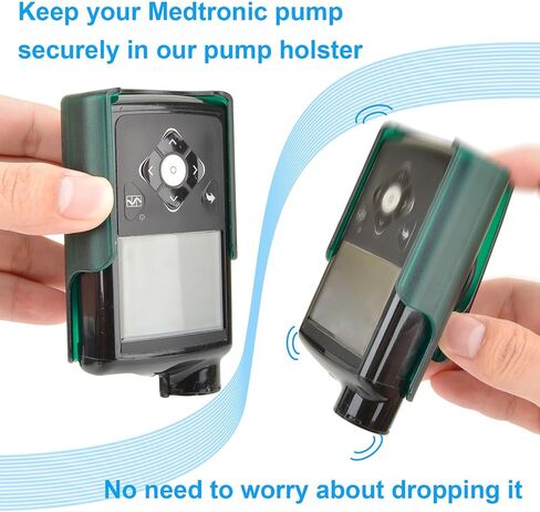 360 درجة حامل مضخة الأنسولين الدوارة الملائمة لـ Medtronic Mailured 780G ، 670G ، 770G ، 630G ، 640G مضخات ، مقطع مضخة الأنسولين لملحقات Medtronic 780G ، مناسبة لإدارة مرض السكري (أسود) in Kuwait
