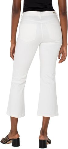 Liverpool Women's Hannah Crop Flare Jean 25.5in Inseam in White in Saudi Arabia