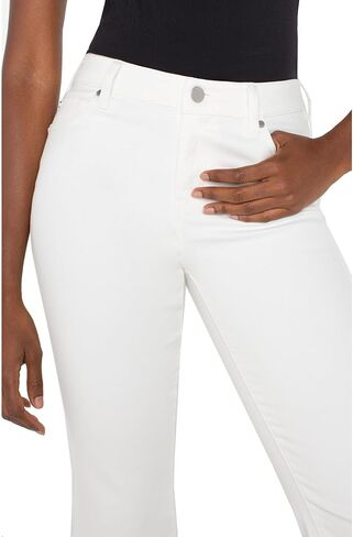 Liverpool Women's Hannah Crop Flare Jean 25.5in Inseam in White in Saudi Arabia