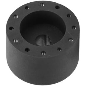 Boat Steering Wheel Hub Adapter, 6 Hole Metal Structure 3/4 Inch Keyway Marine Boat Black Hub Adapter with 5mm Screw Holes, for Grant, Momo, NRG, Lecarra, GT Performance