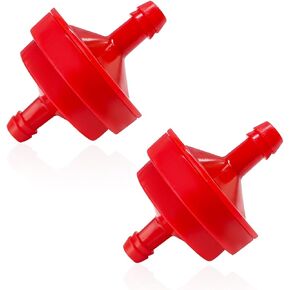 2 PCS Gas Fuel Filter, Lawn Mower 1/4" Inline Gas Fuel Filter, Replacement for OEM Number BS 298090S Fuel Filters 150 Micron for Engines without Fuel Pump, Car Accessories