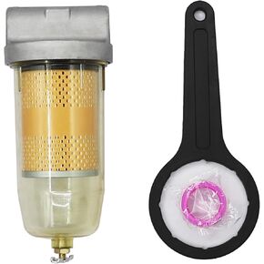 496 Fuel Tank Filter Assembly Gasoline and Diesel Water Separate 30 Micron Max 25 Gpm 150 Psi B10-AL