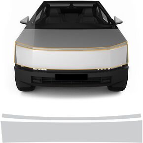 for 2024-UP Tesla Cybertruck PPF Precut Gloss Clear Car Paint Protective Film Self Healing TPU HD Film Scratch Protector Exterior Accessories (Front Bars + Headlights 2Pcs)