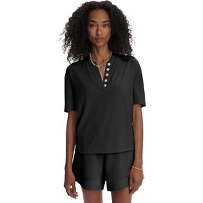 Varley Women's Kasey Mock Placket Rib Tee