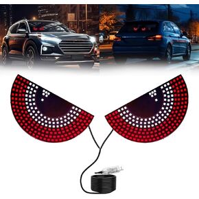 Lecart Devil Eyes Light للسيارات LED Demon Eye Lights أدوات باردة الأمامية الخلفية الزجاجية LED