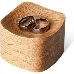 Oak Ring Dish - Wooden Jewelry Tray for Rings, Earrings & More | Perfect for Nightstands, Ideal Gift for Engagements