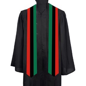Pan African Country flags Graduation Stole scarf class of Graduation Sash Unisex Adult for Study Aboard International Students gifts