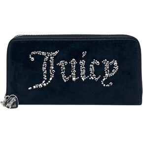 Juicy Couture Women's Large Zip Around Wallet (All That Glitters Liquorice)