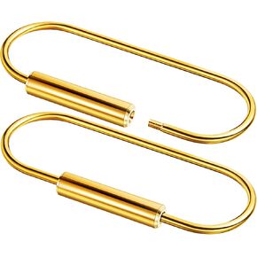Willbond Brass Key Ring Gold Screw Lock Clip chain chain Ring Scen