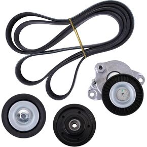 Idler Pulley and Belt Tensioner Kit for 06-11 for Benz C350 08-11 for Benz GL550 ML550 C300 06-10 for Benz ML350 07-11 for Benz E350 S550 SL550 05-11 for Benz SLK350 Idler Pulley Kit